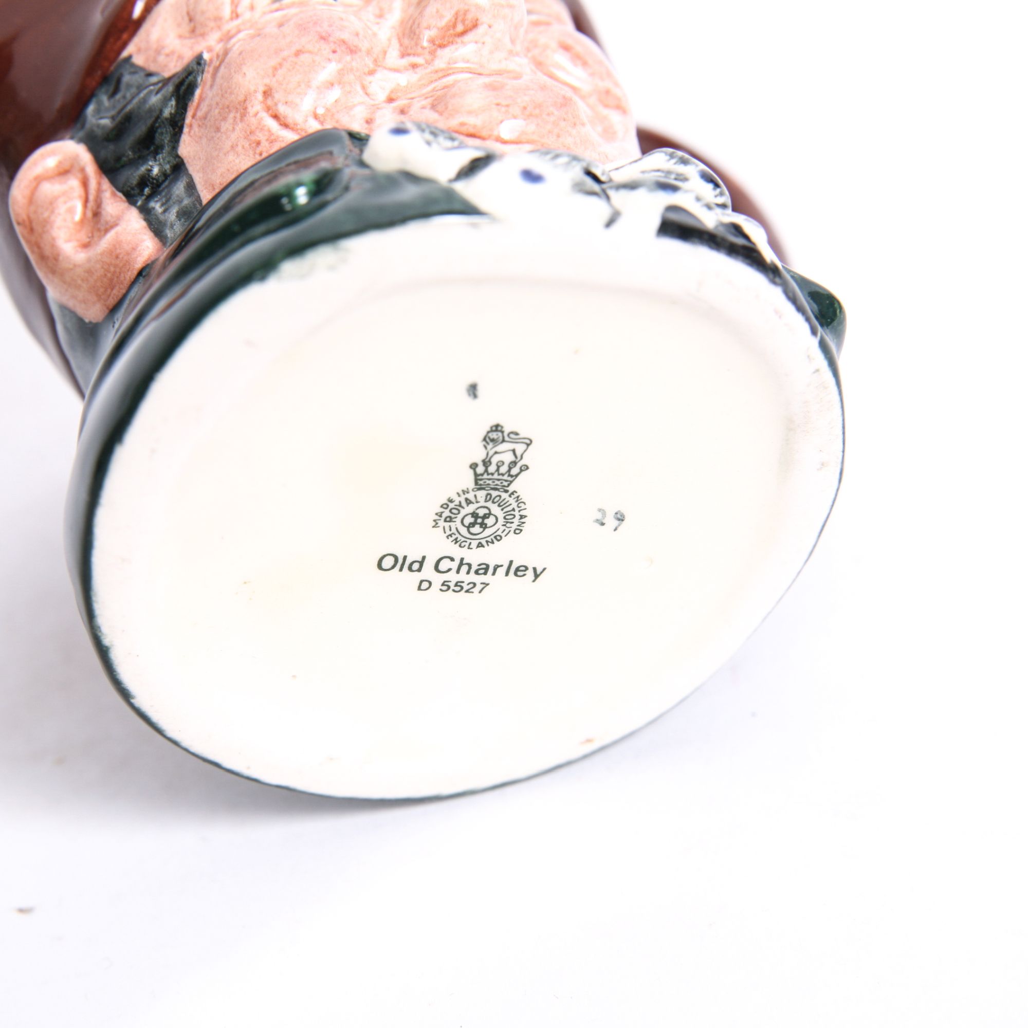 Royal Doulton "Old Charley" Toby Jug and D.5527 Mug