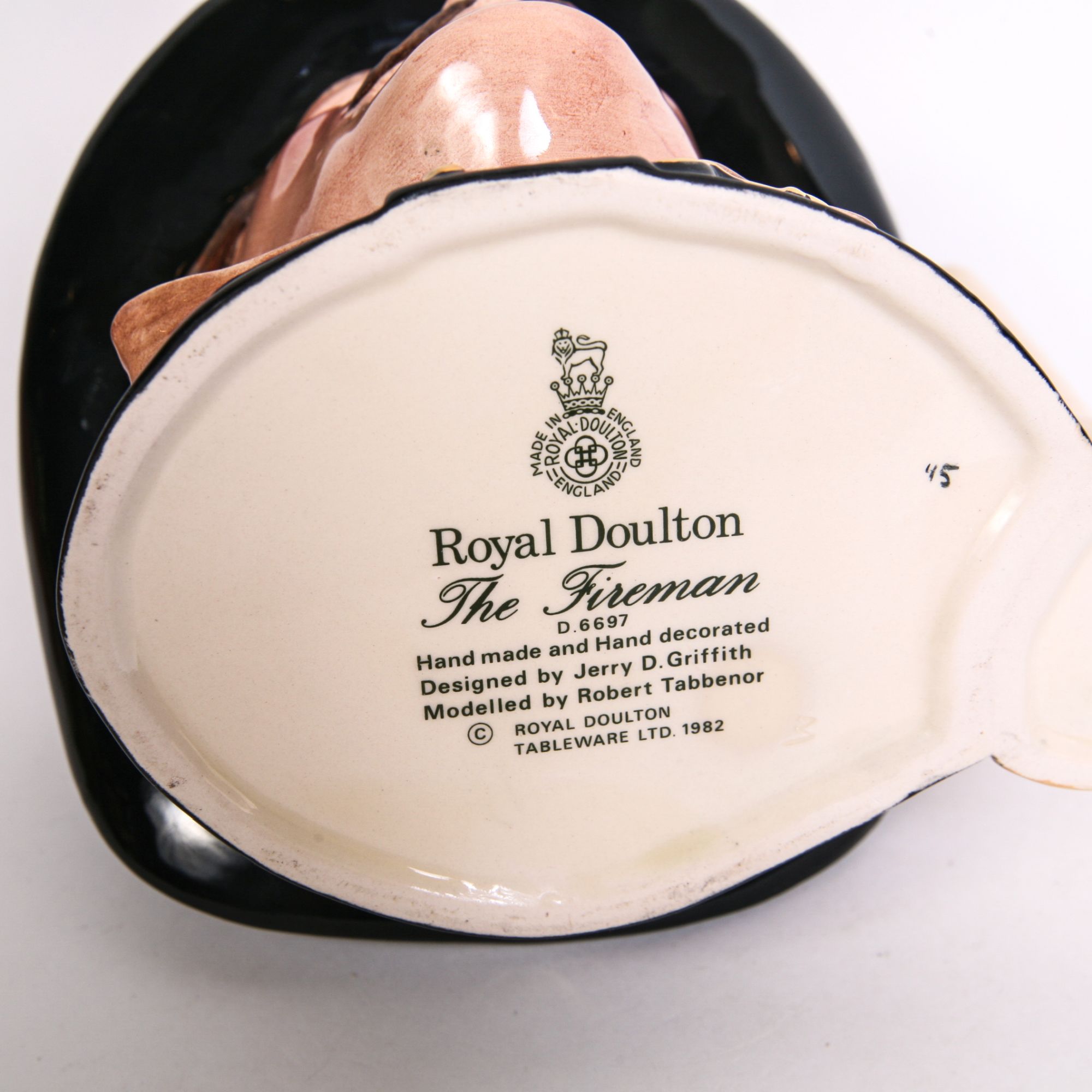 Royal Doulton "The Fireman" D.6697 Toby Jug