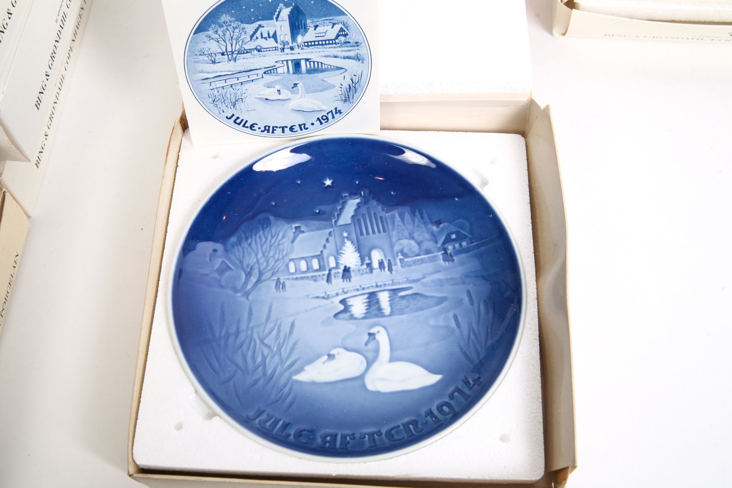 Eleven 1970-1979 Bing & Grondahl Porcelain Christmas Plates