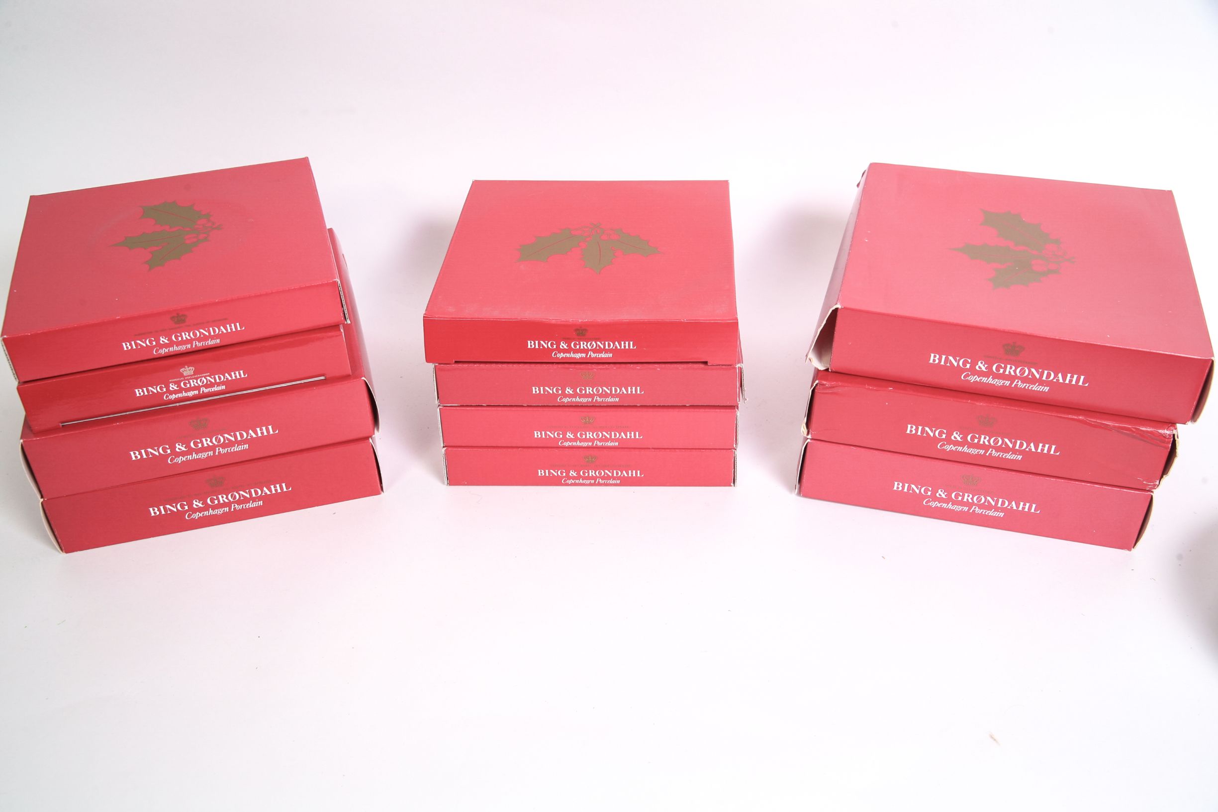 Eleven 1989-1999 Bing & Grondahl Porcelain Christmas Plates