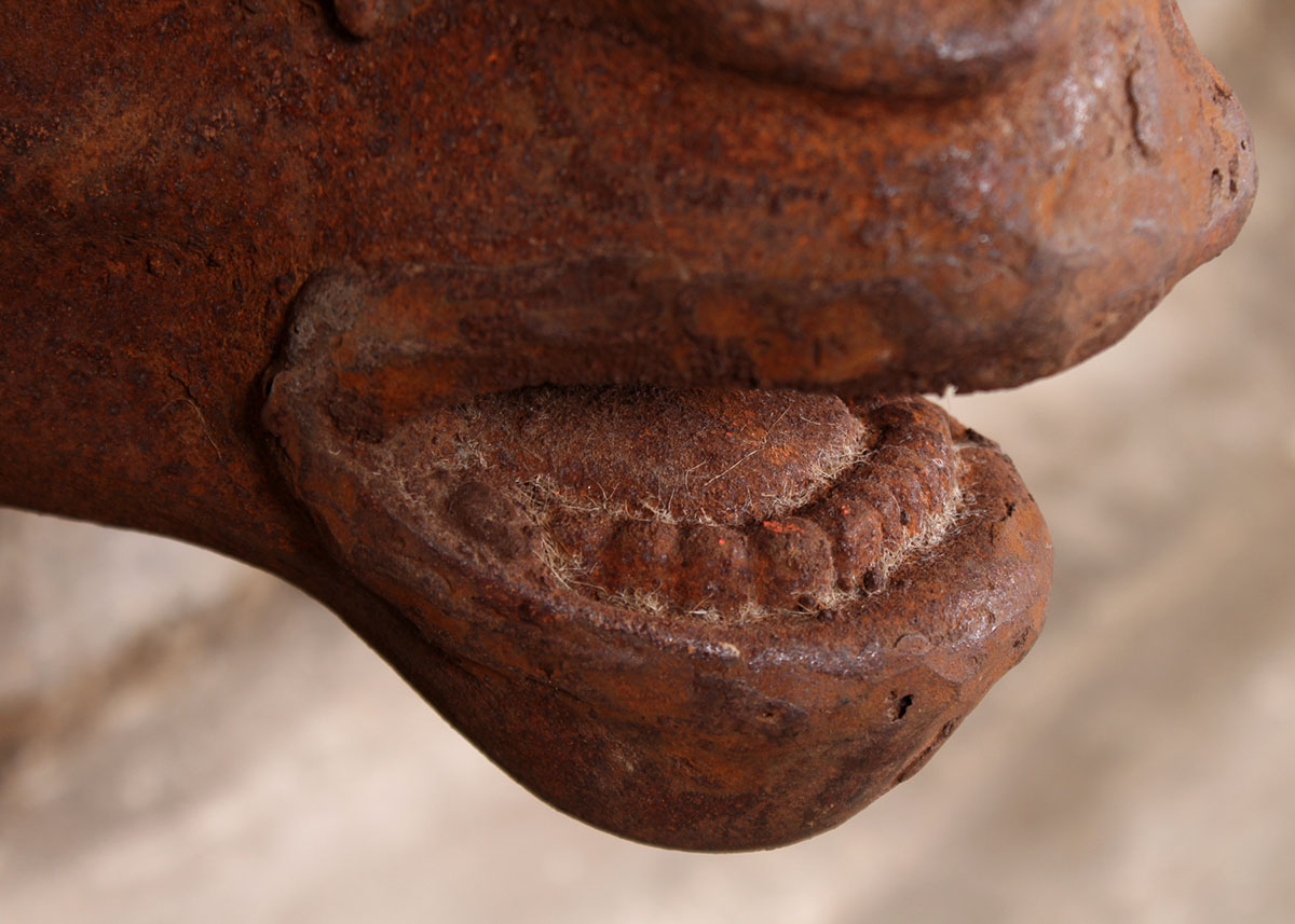 Rusted Cast Iron Horse Head Wall Mount