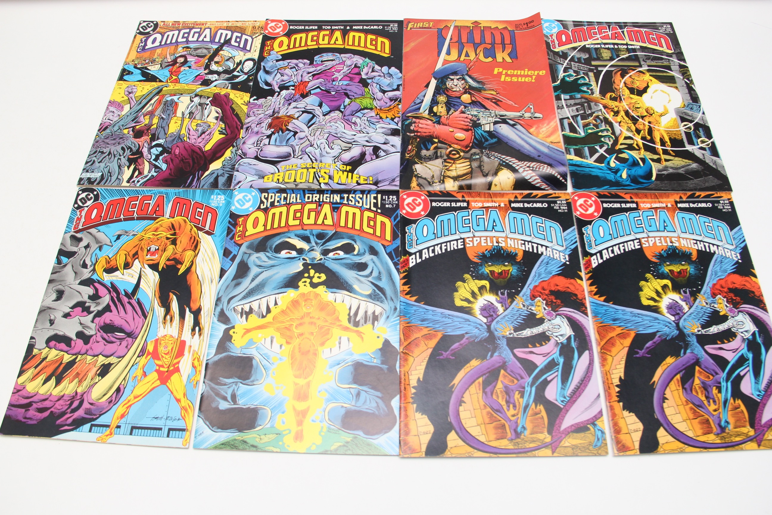 First Comics "Grimjack" and DC "Omega Men" Comic Books