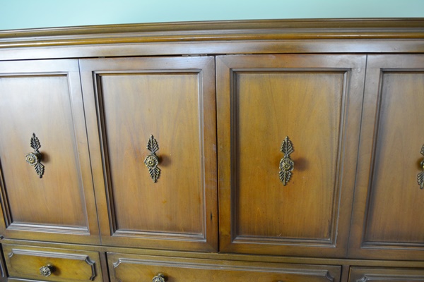 Dixon Powdermaker Pecan Stained Wood Highboy