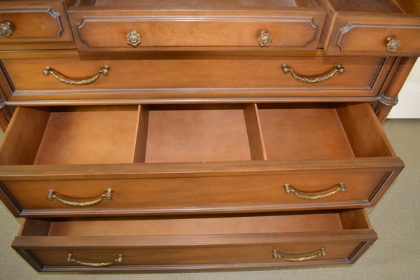 Dixon Powdermaker Pecan Stained Wood Highboy