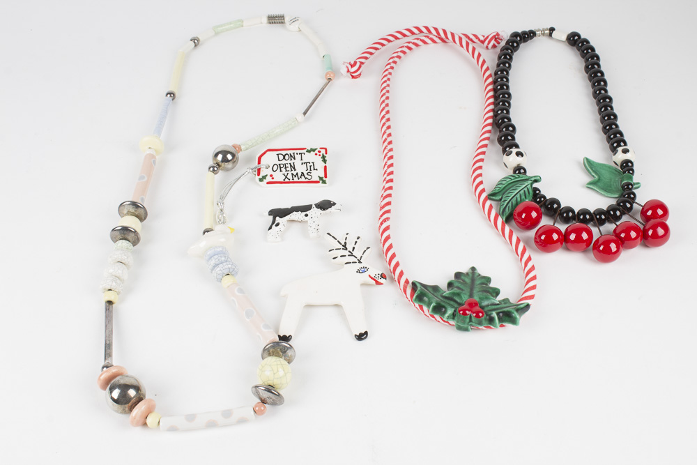 Ceramic Costume Jewelry Including Flying Colors