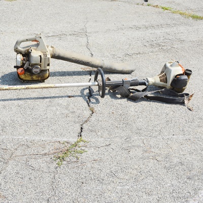 Echo Gas Blower and Stihl String Trimmer