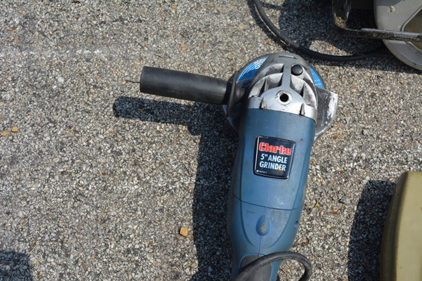 Craftsman 7 1/4" Circular Saw, Clarke 5" Angle Grinder, Black & Decker Jig Saw and Skil Drill