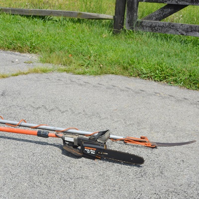 Remington 8' Electric Telescoping Pole Saw 10" Bar and Manual Tree Pruner