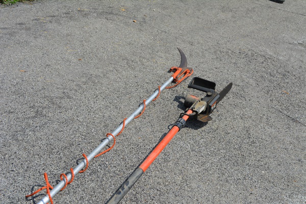 Remington 8' Electric Telescoping Pole Saw 10" Bar and Manual Tree Pruner