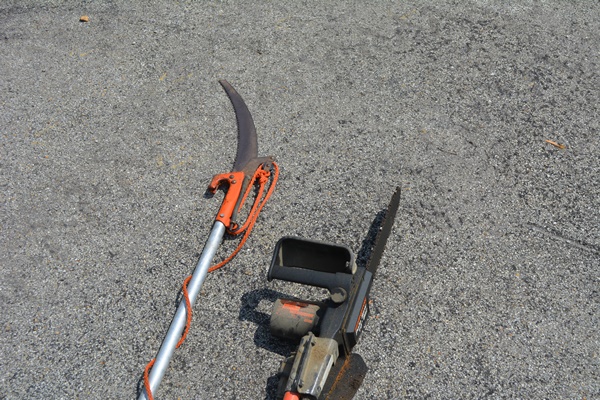 Remington 8' Electric Telescoping Pole Saw 10" Bar and Manual Tree Pruner