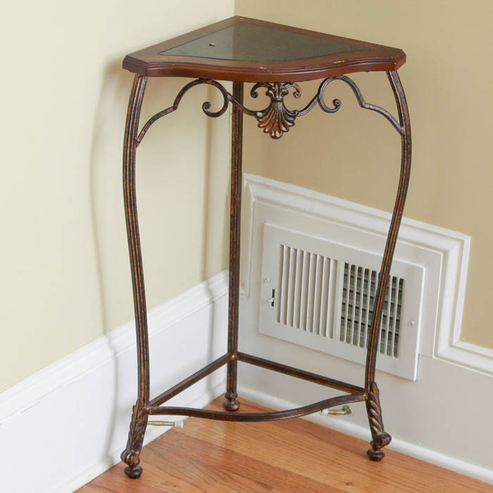 Marble Top Corner Table