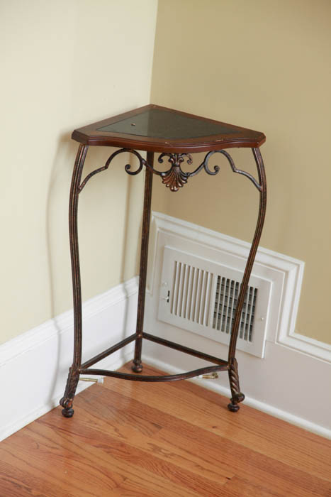 Marble Top Corner Table