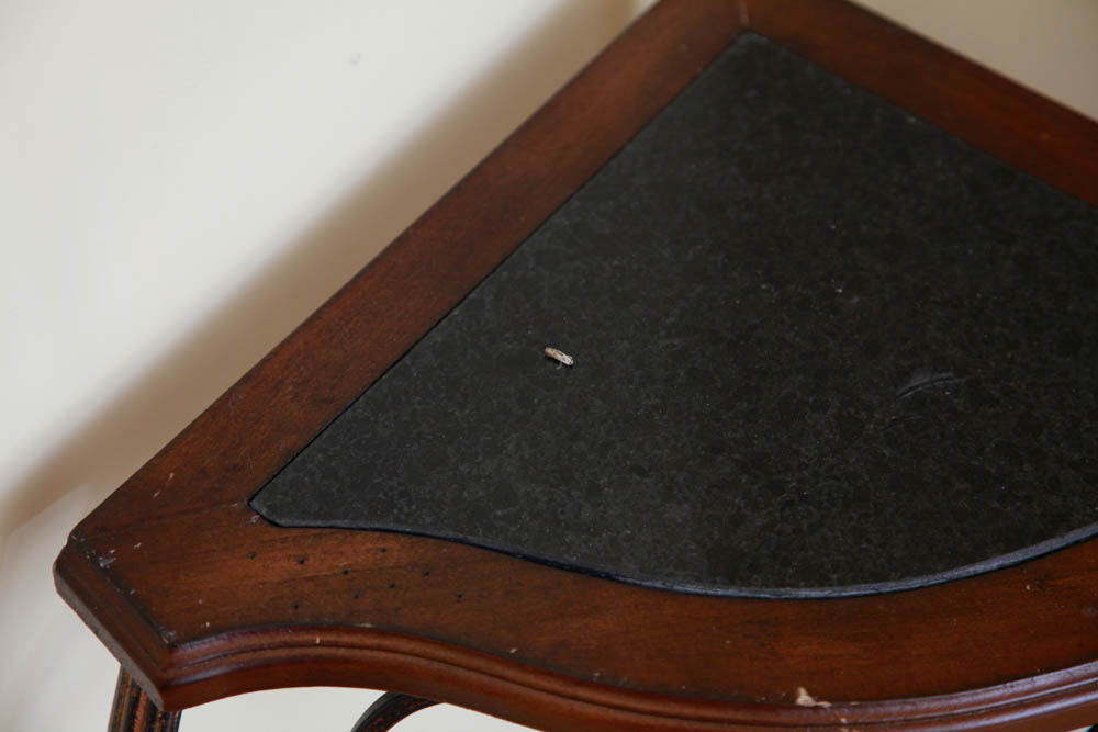 Marble Top Corner Table