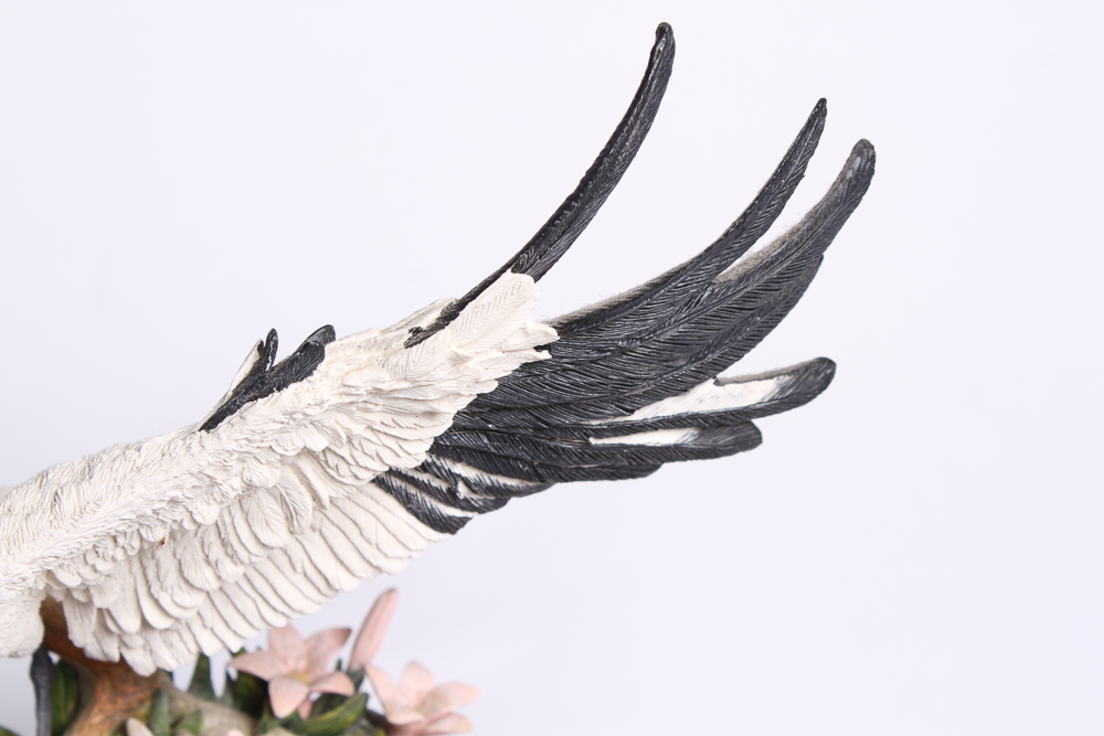 Lenox "Lily Pond Landing" Crane & Frog Sculpture