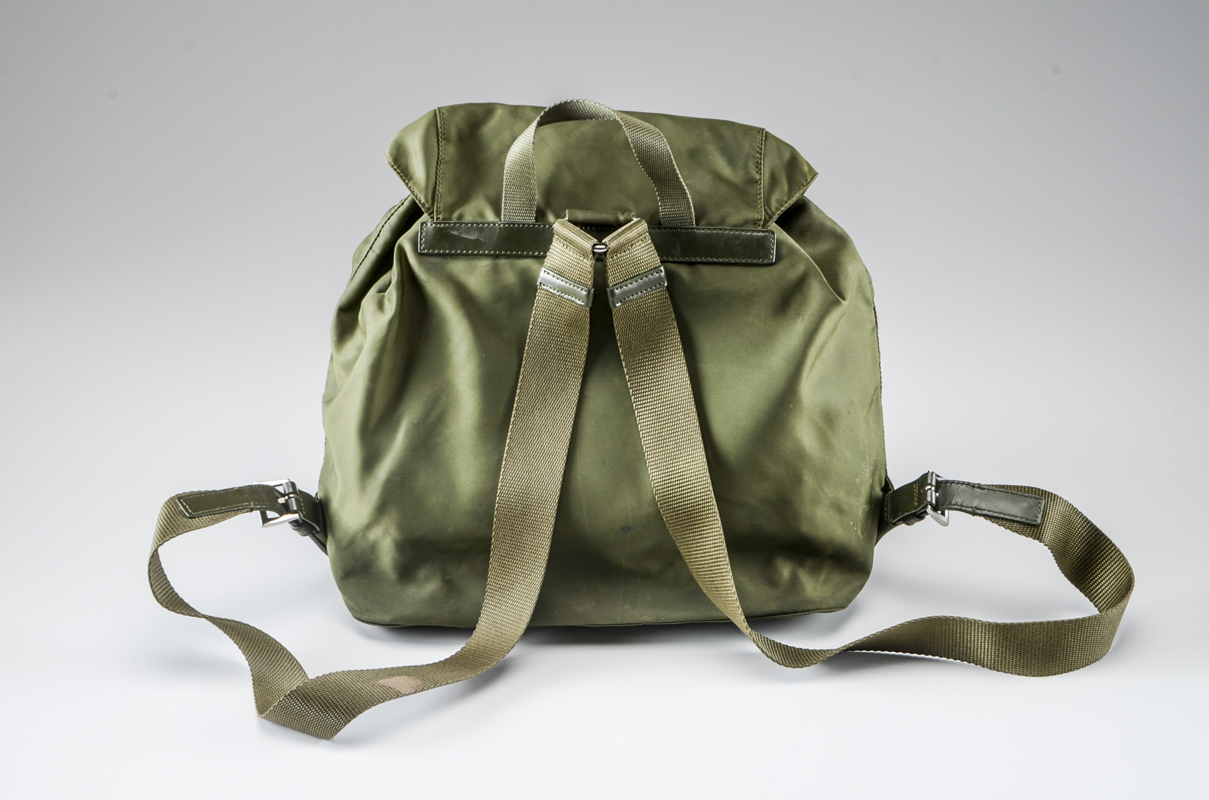 Prada Green Nylon Backpack