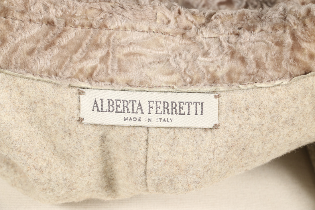 Alberta Ferretti Persian Lamb and Wool Reversible Coat