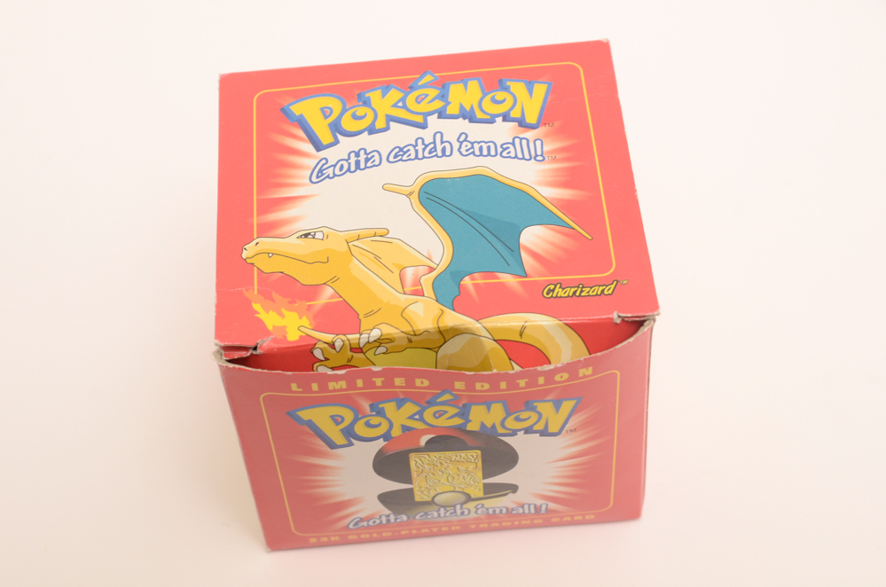 Five Pokémon 23K Gold Plated Collector's Cards | EBTH
