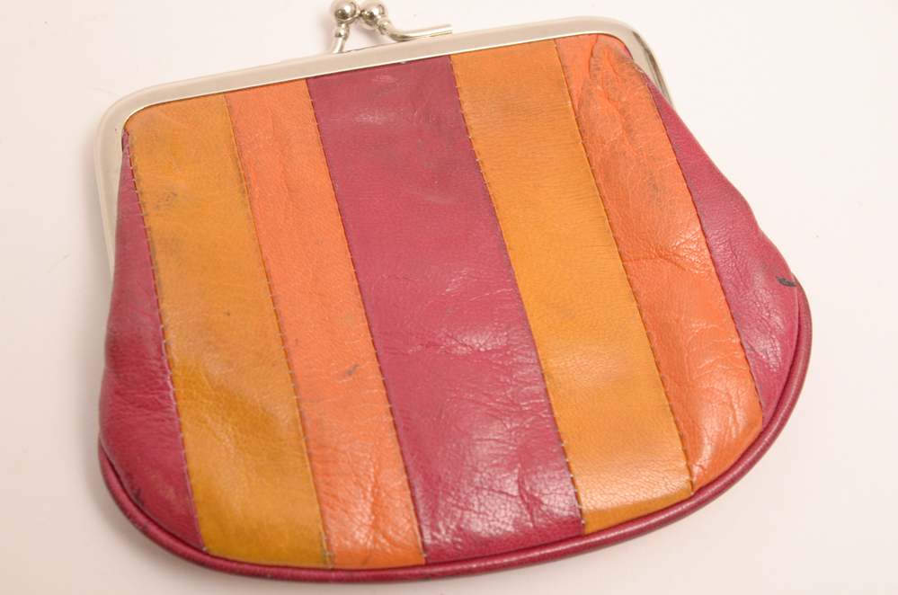 Leather Tusk Wallet and Change Purse