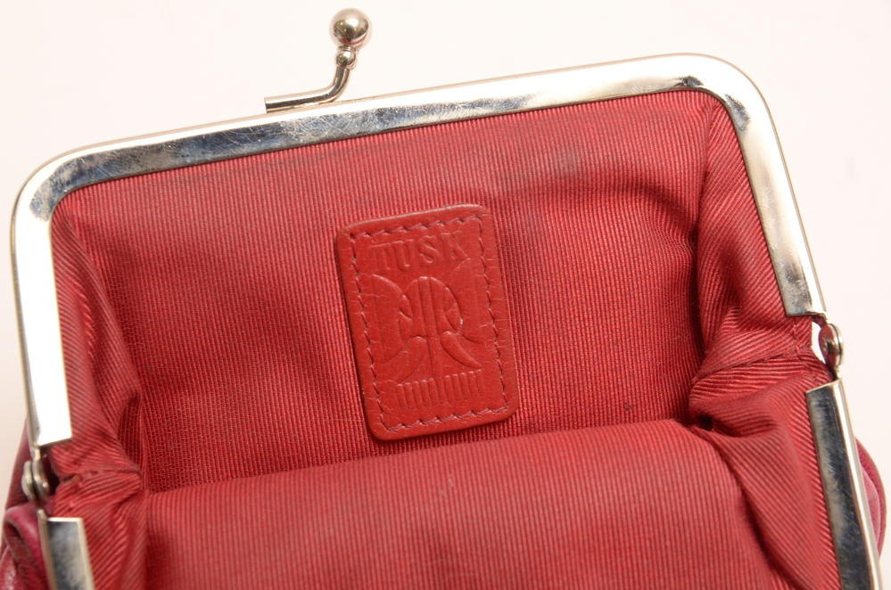 Leather Tusk Wallet and Change Purse