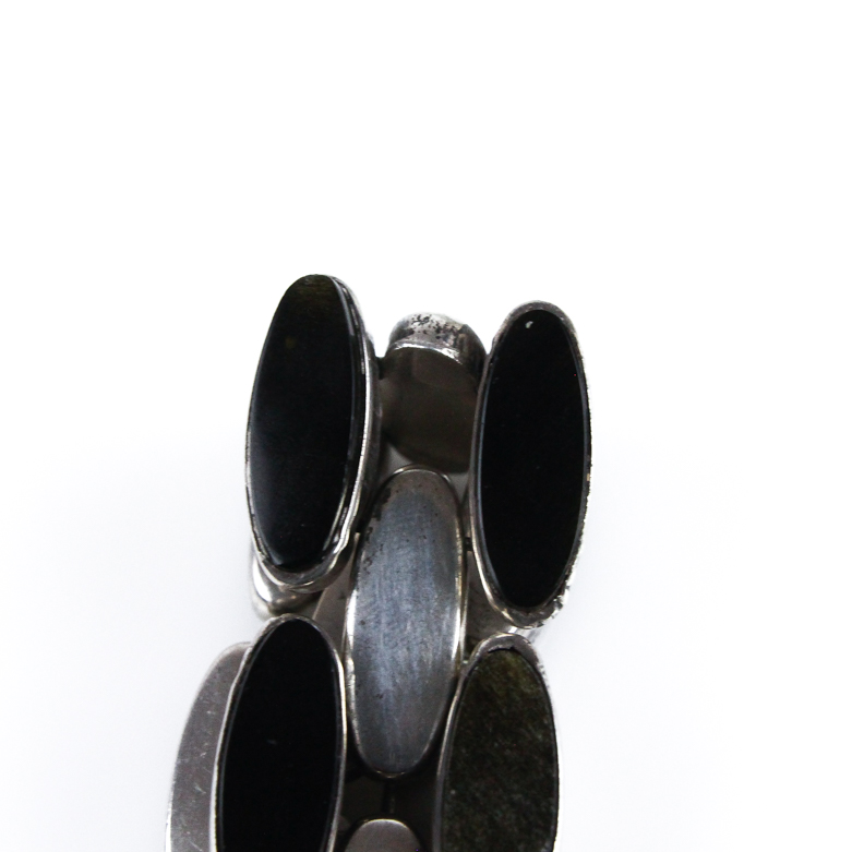 Sterling Silver and Onyx Bracelet