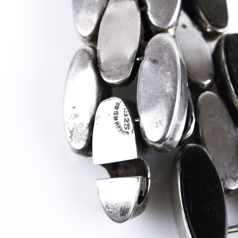 Sterling Silver and Onyx Bracelet