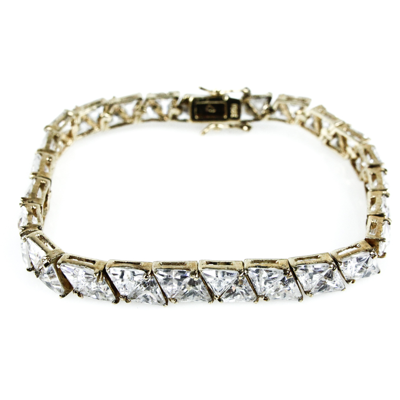 Sterling Silver and Cubic Zirconia Bracelet