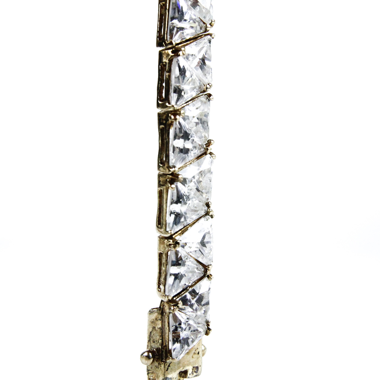 Sterling Silver and Cubic Zirconia Bracelet