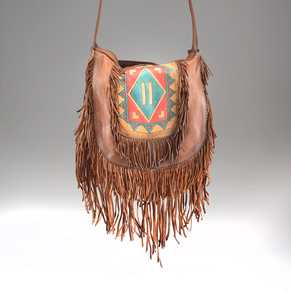 Front Street Leather Native American Style Satchel Bag