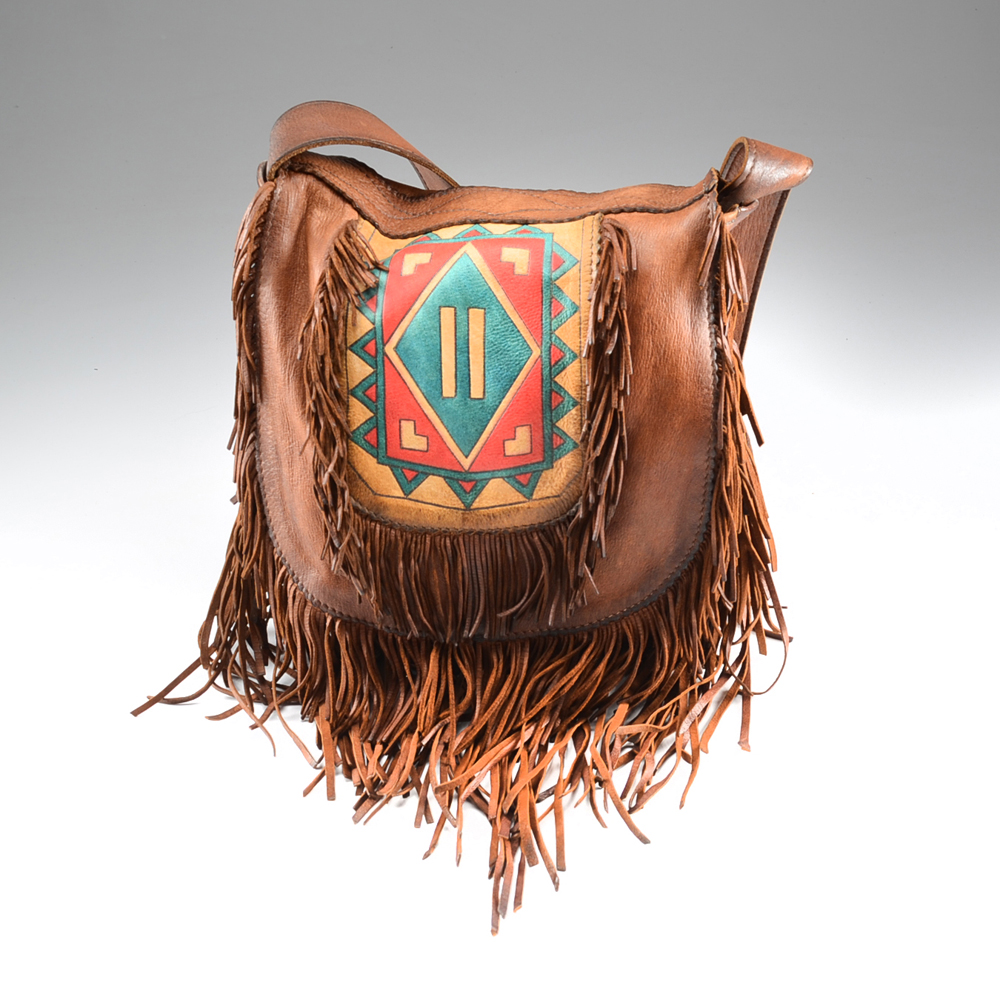 Front Street Leather Native American Style Satchel Bag