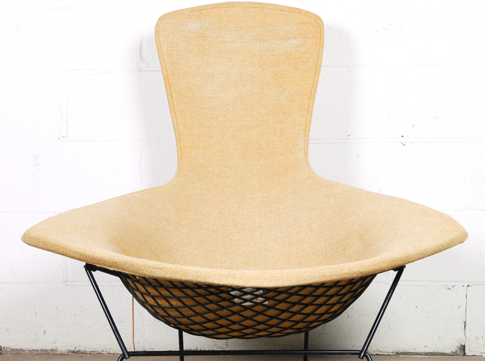 Harry Bertoia for Knoll "Bird" Wire Chair and Ottoman