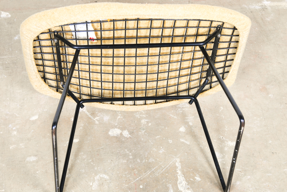 Harry Bertoia for Knoll "Bird" Wire Chair and Ottoman