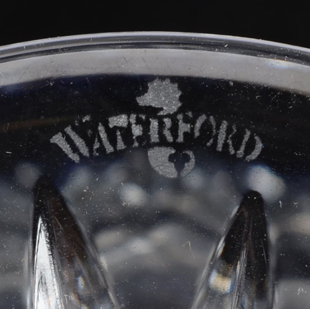 Pair of Waterford Crystal "Clarendon" Cobalt Brandy Glasses