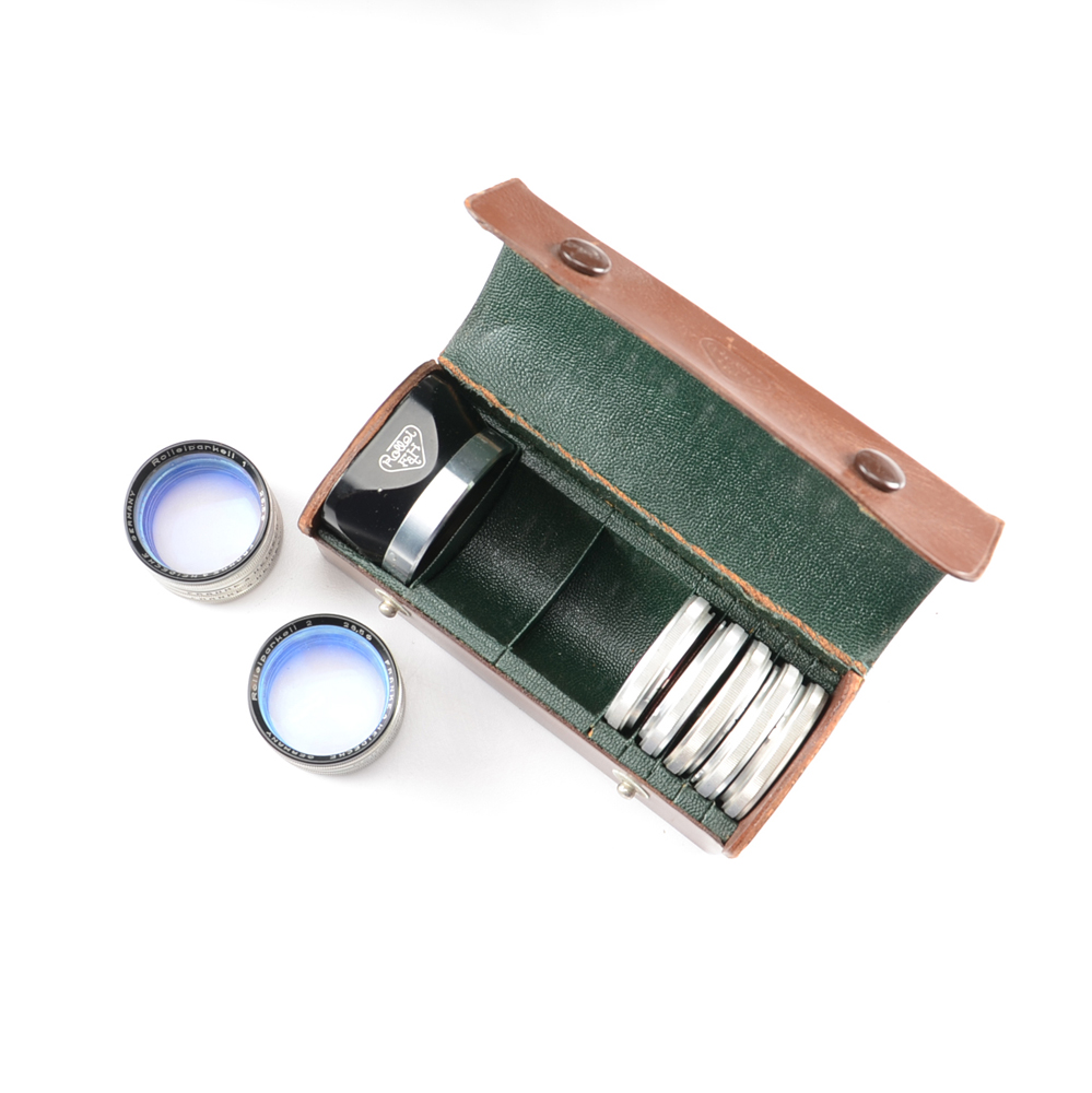 Vintage Voigtlander Prominent 35mm Camera and Accessories Including Lenses and Tripod