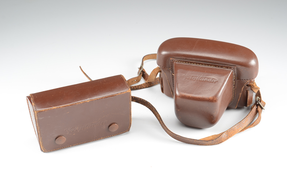 Vintage Voigtlander Prominent 35mm Camera and Accessories Including Lenses and Tripod