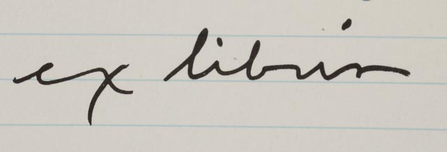 Claes Oldenburg Color Lithograph "Untitled (Ex Libris for Printed Matter) (Thrown Ink Bottle with Fly)"