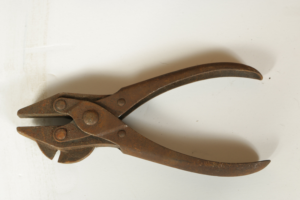 Wooden Chest with Vintage Tools