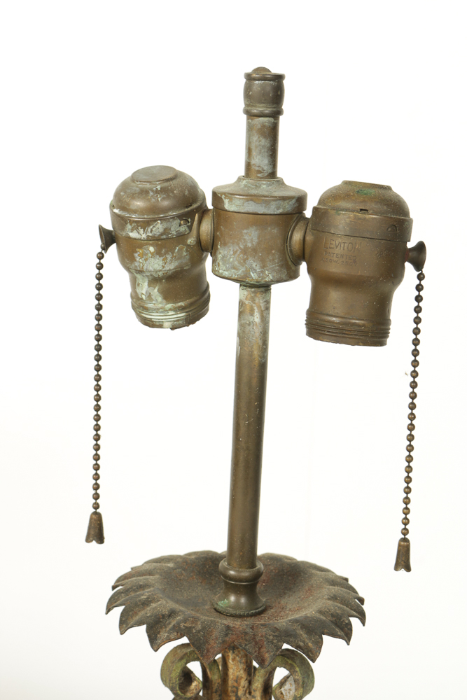 Wooden Chest with Vintage Tools