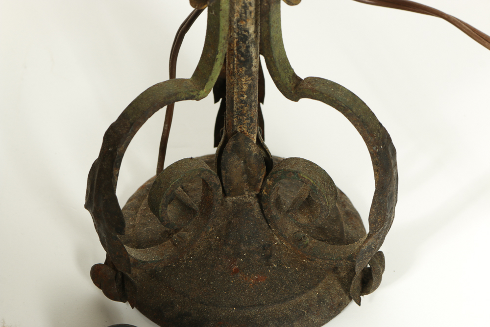 Wooden Chest with Vintage Tools