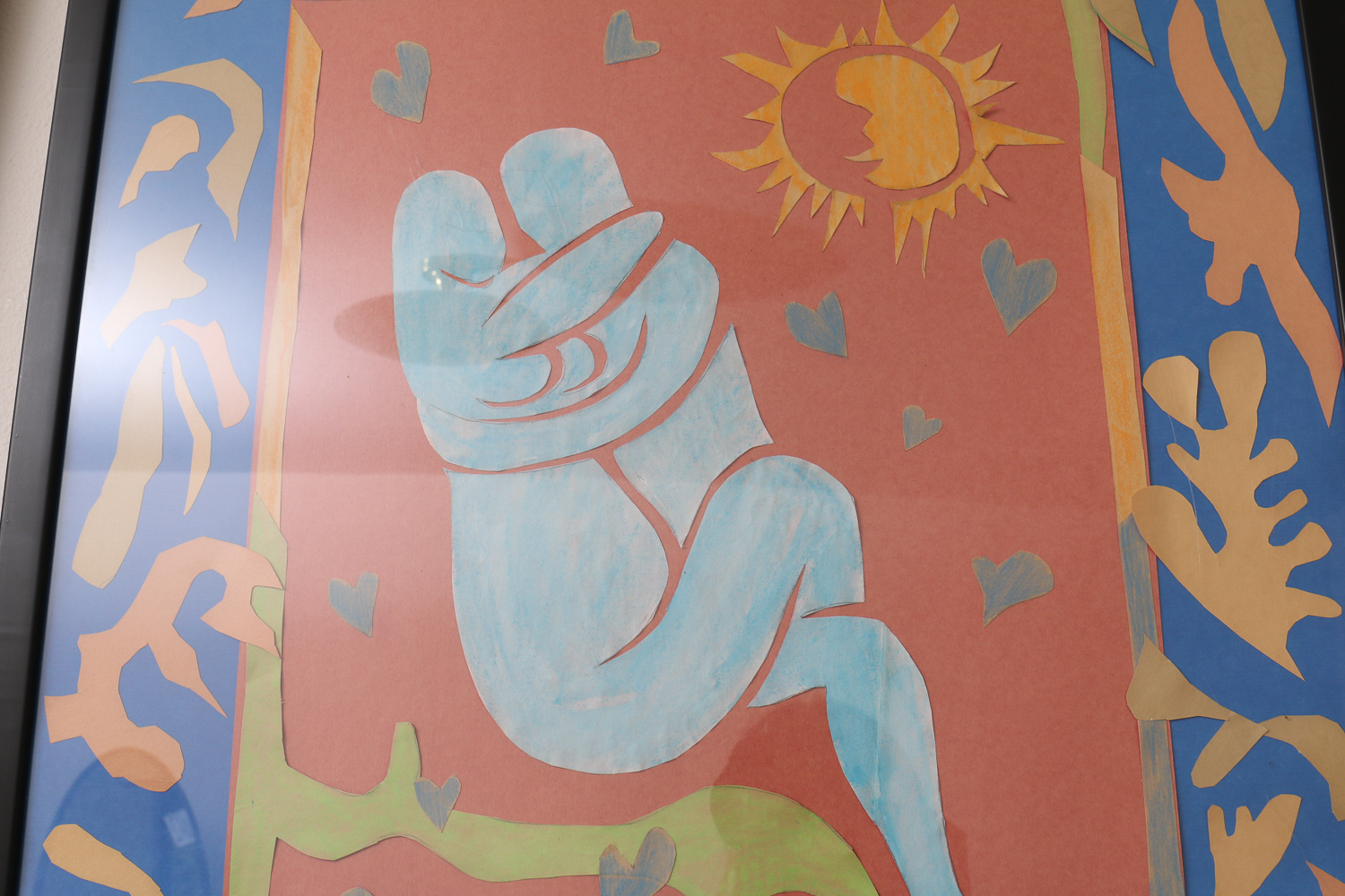 Pair of Original framed Paper Artwork Inspired by Henri Matisse