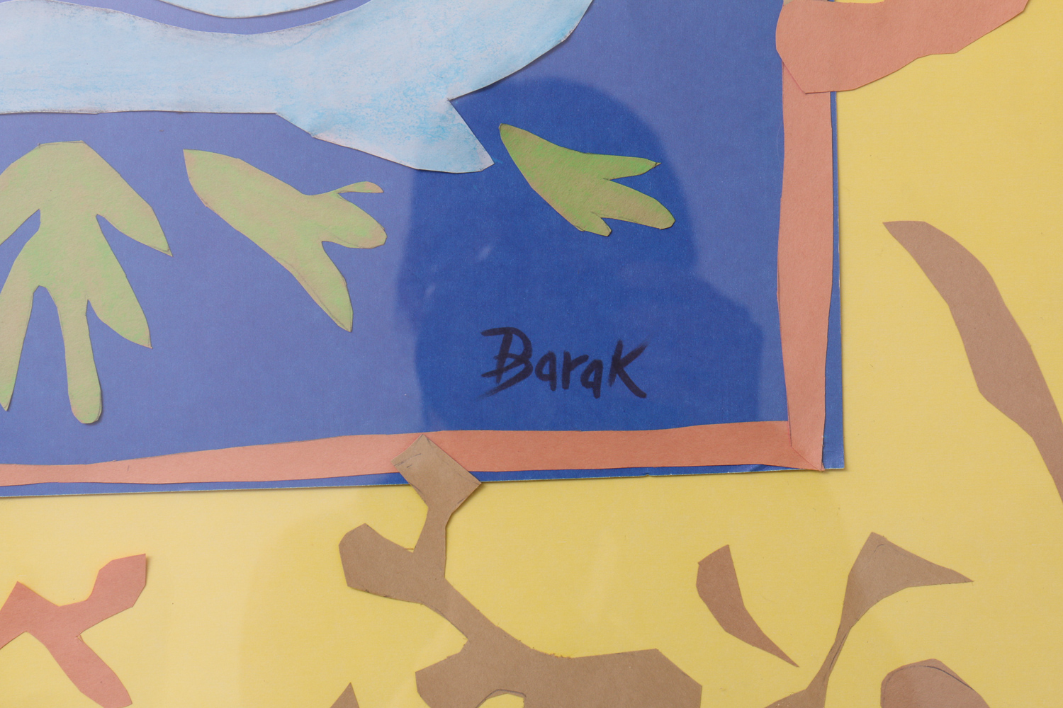 Pair of Original framed Paper Artwork Inspired by Henri Matisse