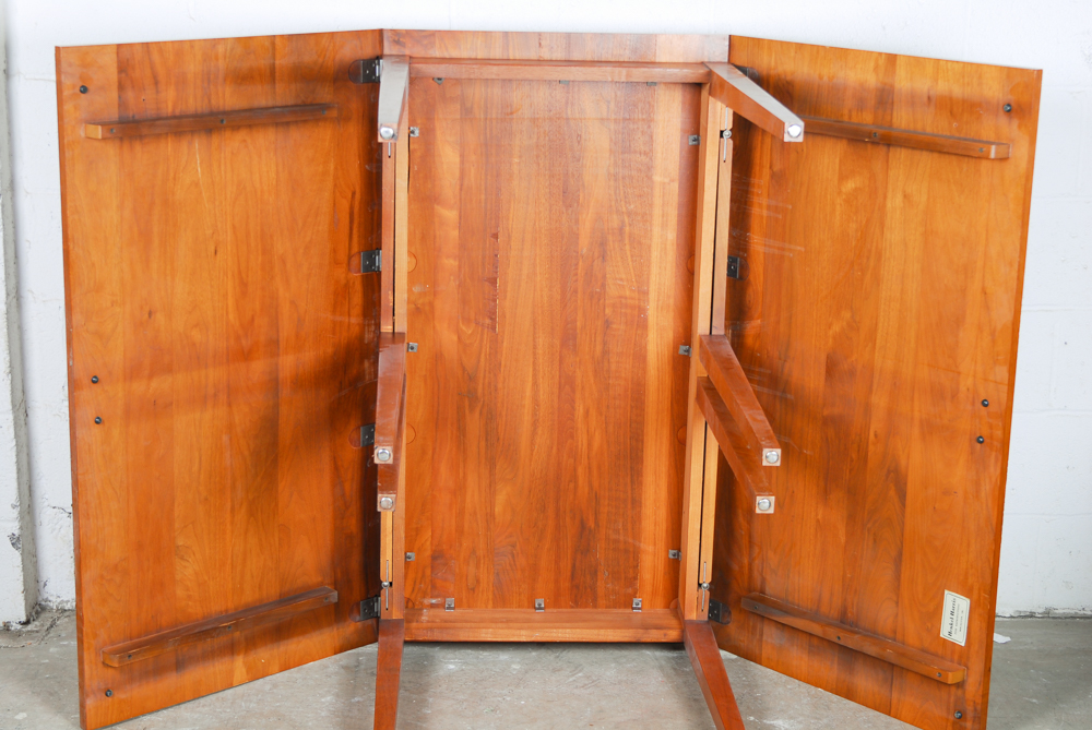 American Black Walnut Henkel-Harris Drop-Leaf Dining Table