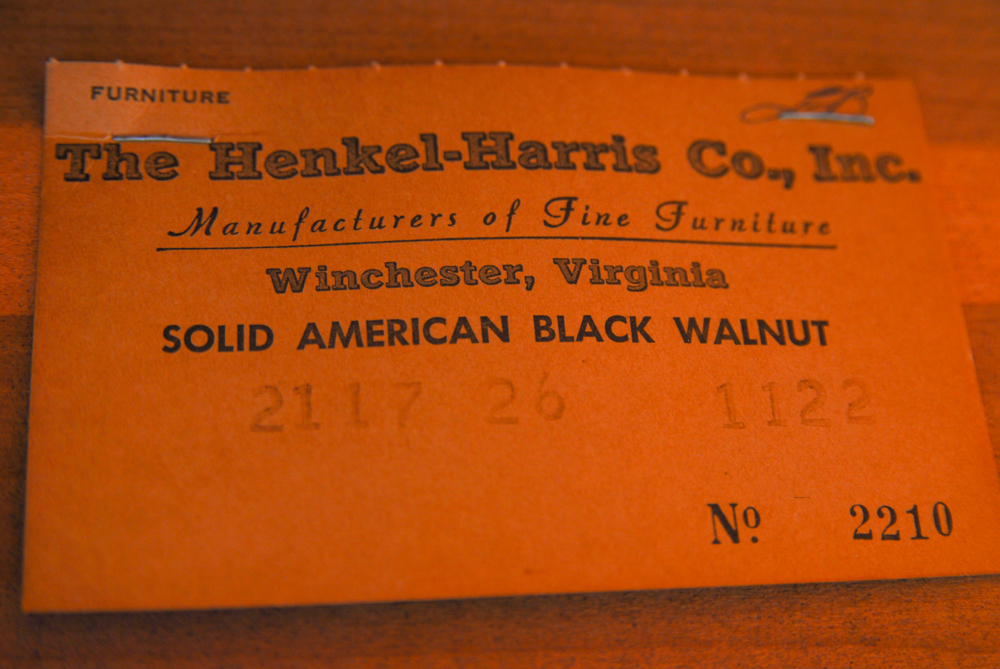 American Black Walnut Henkel-Harris Drop-Leaf Dining Table