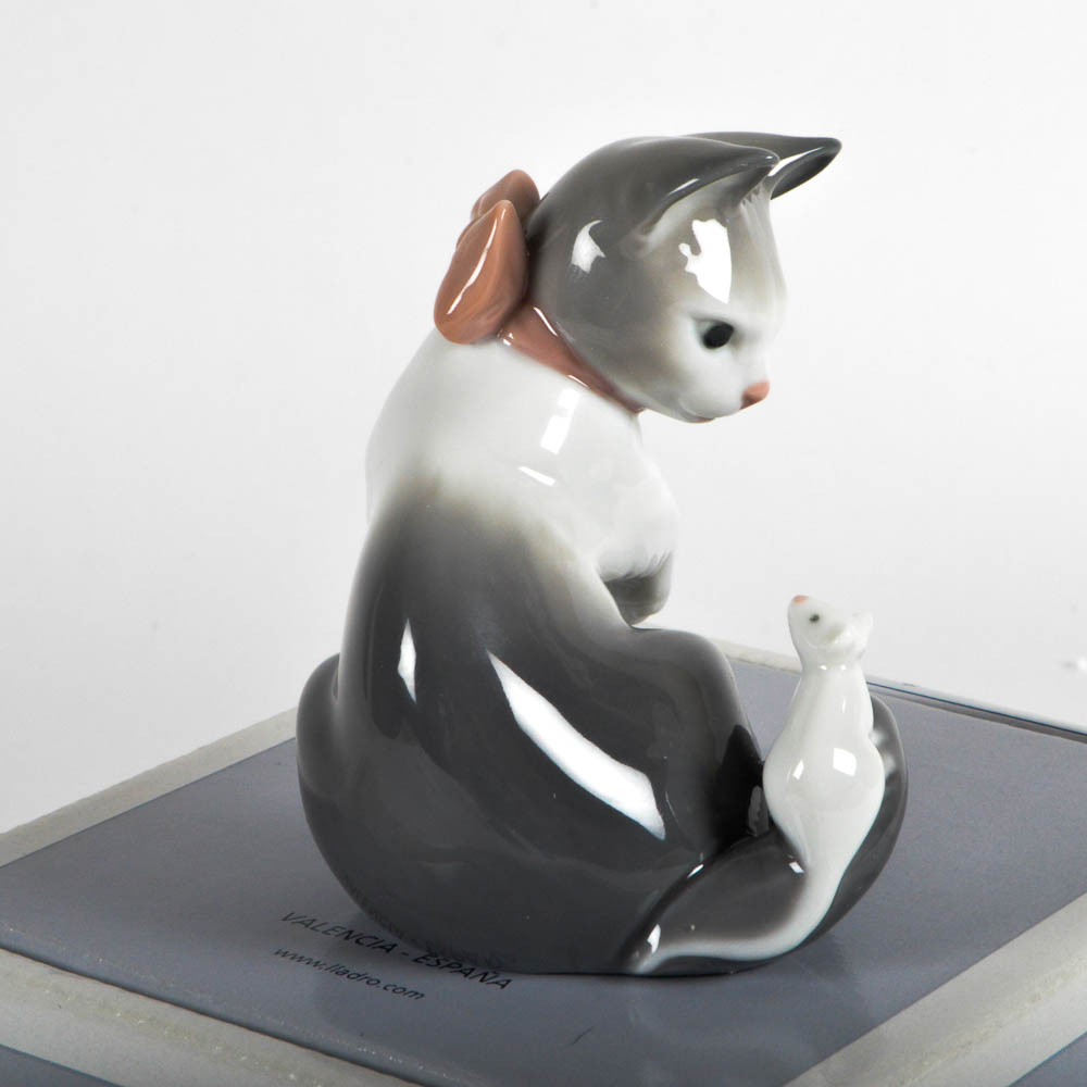 Lladró "Cat And Mouse" Figurine in Box