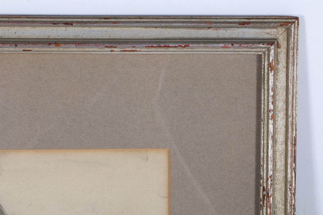 Zober Signed Charcoal Drawing "Portrait of an African American Woman"