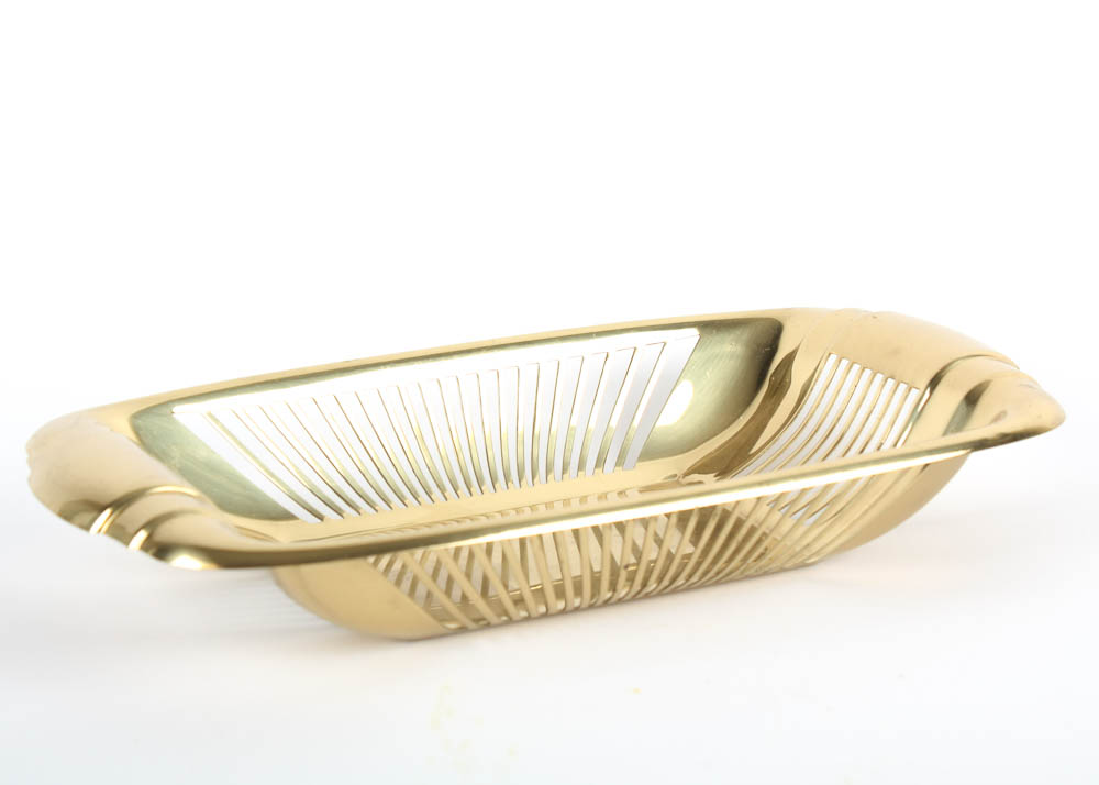 Vintage Dirilyte Gold Tone Holloware Collection