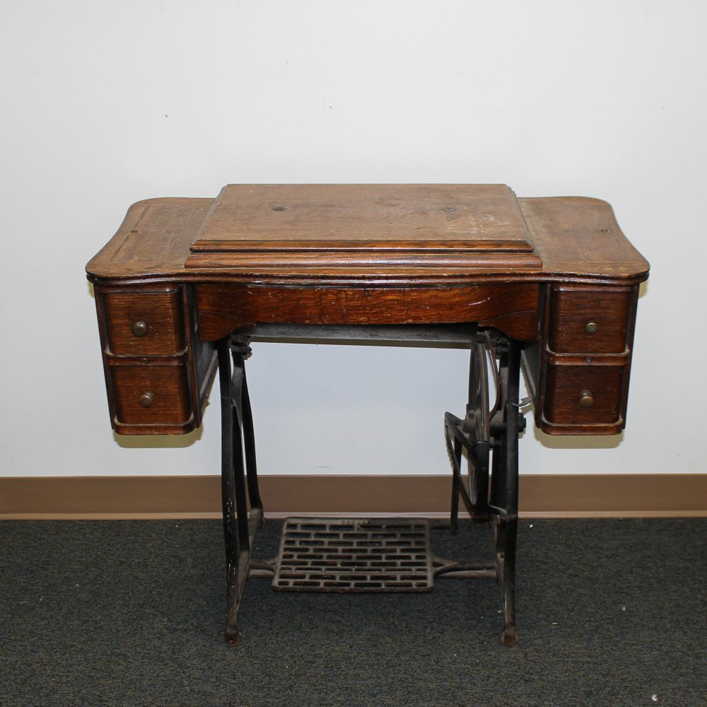 Antique Treadle Sewing Table