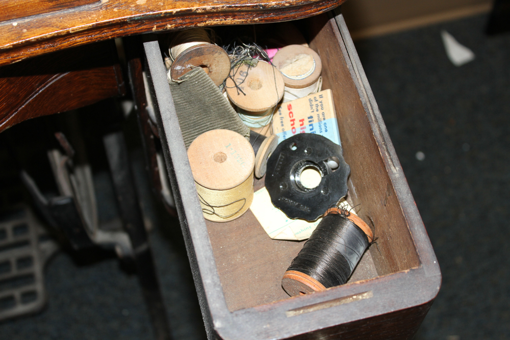 Antique Treadle Sewing Table
