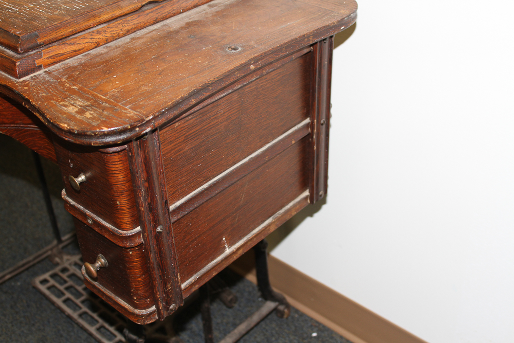 Antique Treadle Sewing Table