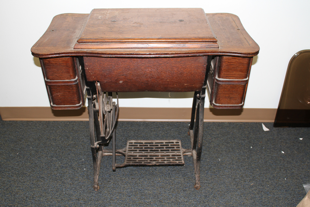 Antique Treadle Sewing Table