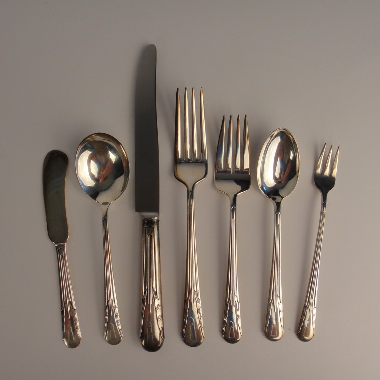 1929 "Orchid" Sterling Silver Flatware by International Sterling